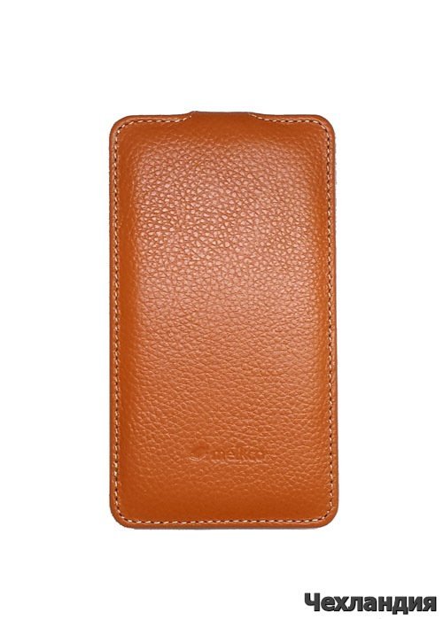 Чехол Melkco кожаный   для HTC One V   оранжевый