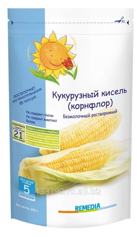 Детский кукурузный кисель-каша (корнфлор) REMEDIA