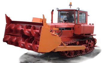 Шнекороторный снегоочиститель ДЭ-220М (на базе трактора ДТ-75)
