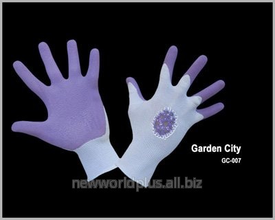 Перчатки садовые Garden Gloves Duraglove фиолетовые, размер S NW-GG