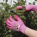 Перчатки садовые Garden Gloves Duraglove розовые, размер S NW-GG