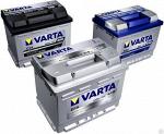 Аккумуляторы VARTA BLACK, BLUE, SILVER Dynamic, от 40 до 225 А/