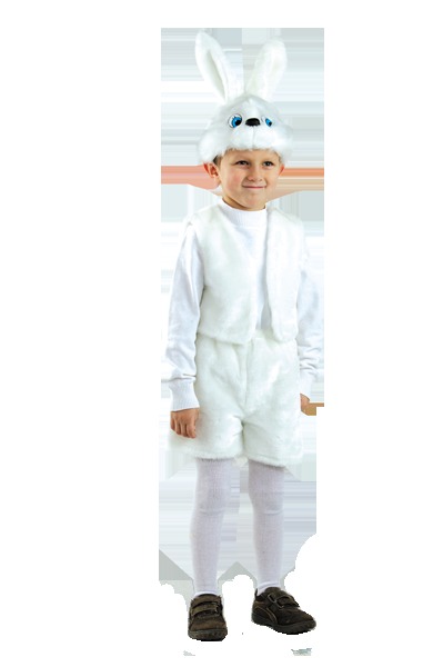 Детский карнавальный костюм Заяц белый