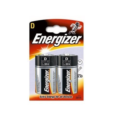 Батарейка D алкалиновая Energizer R20P-BL2