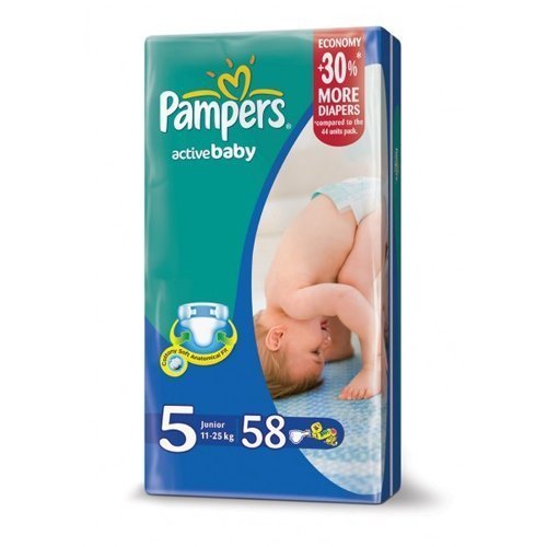 Подгузники Pampers Active Baby Джайнт 5 11-18 кг 68 шт