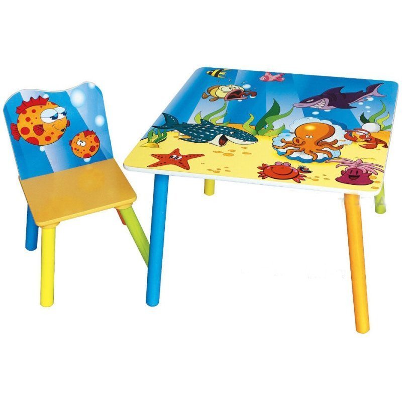 Sweet Baby, Набор мебели "Uno Sea world" (стол+стул) GL000154671