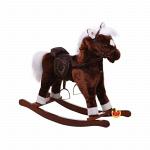 Качалка-игрушка Lider Kids &quot;Лошадка&quot;(КОРИЧ),4шт/к,озвуч,с мигающ.огоньками,выс.посадки 46см,(76*63*6
