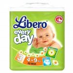 Подгузники Libero EveryDay 4-9 кг S/M 22 шт