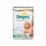 Подгузники Pampers Premium Care Эконом 3 4-9 кг 60 шт