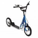 Самокат 2-х колесный Leader Kids 12  W-113 blue надувные колеса