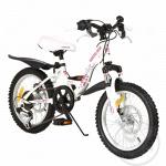 Велосипед двухколесный G16A337 бело-розовый Leader Kids