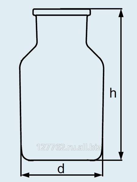 Бутыль DURAN Group 1000 мл, NS60/46, широкогорлая, без пробки, коричневое силикатное стекло Артикул 231875403