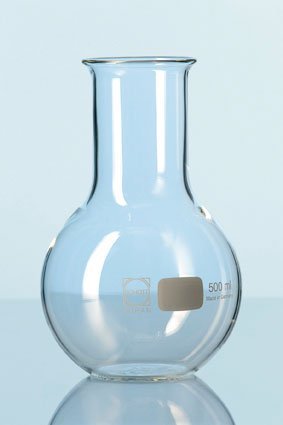 Колба DURAN Group 2000 мл, круглая, плоскодонная, широкогорлая d=50 мм, стекло Артикул 217316402