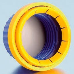 Крышка DURAN Group GL45, с силиконовым уплотнением, сине-желтая, PP Артикул 1155886