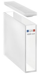 Кювета абсорбционная Hellma 100-QX кварцевая, оптический путь 100 мм Артикул 100-100-46