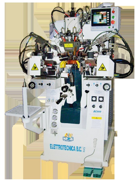 Машина для затяжки пяточной области и геленка термопластиком и роликами Elettrotecnica B.C. Mod.999 RC