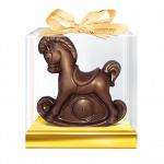 Шоколадная фигурка символ года 2014 "Лошадка-качалка" 150гр
