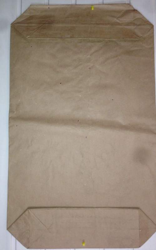 Мешки бумажные закрытые клапанные под какао- порошок