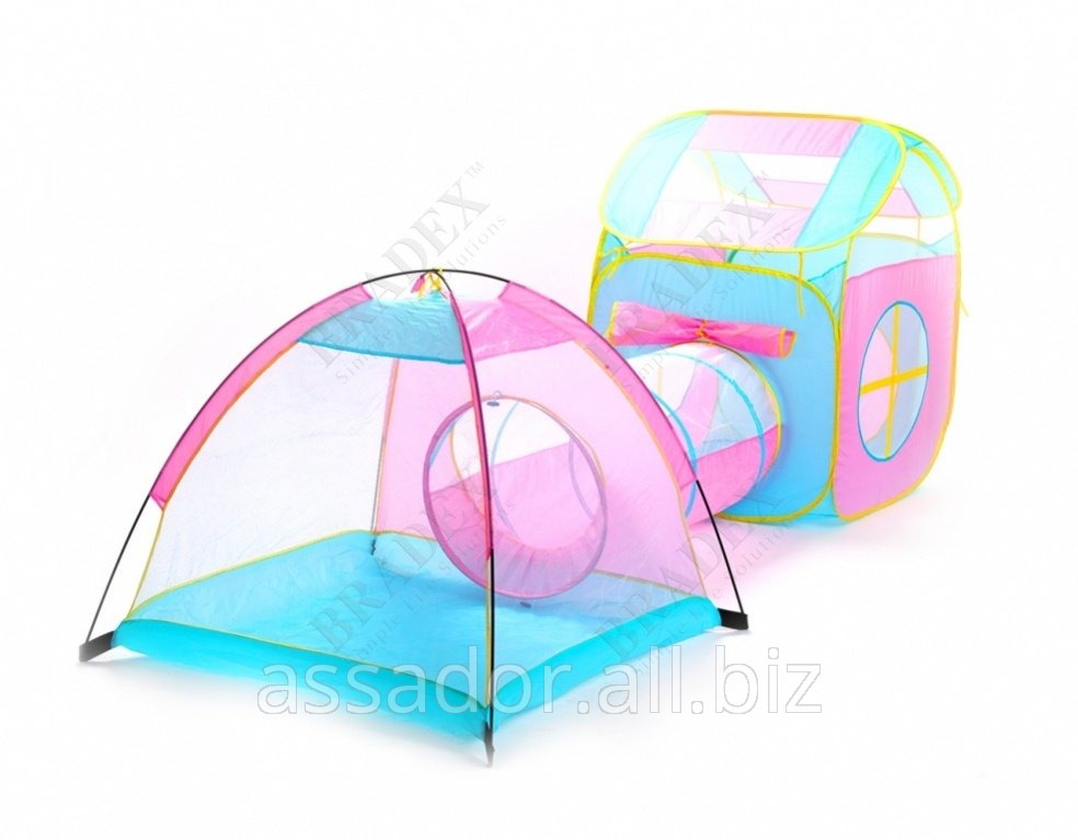 палатка двойная с туннелем детская «маленькая страна»