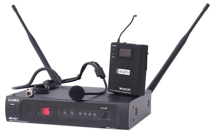 Радиосистема с головным микрофоном PROAUDIO WS-821PT