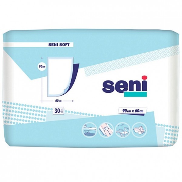 Впитывающие пеленки Seni Seni Soft 60х90 см (1500 мл) 30 шт.