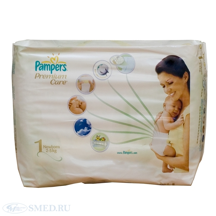 Подгузники PAMPERS PREMIUM CARE для новорожденных р.1 2-5 кг уп.33