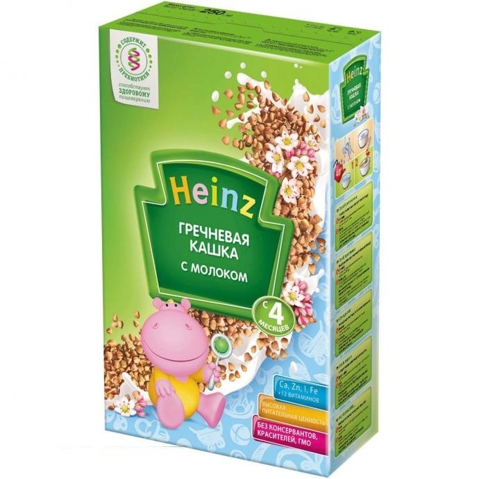 Каша HEINZ молочная гречневая с 4 мес. 250 г