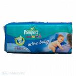 Подгузники PAMPERS ACTIVE BABY р.Макси Плюс 9-20 кг уп.48