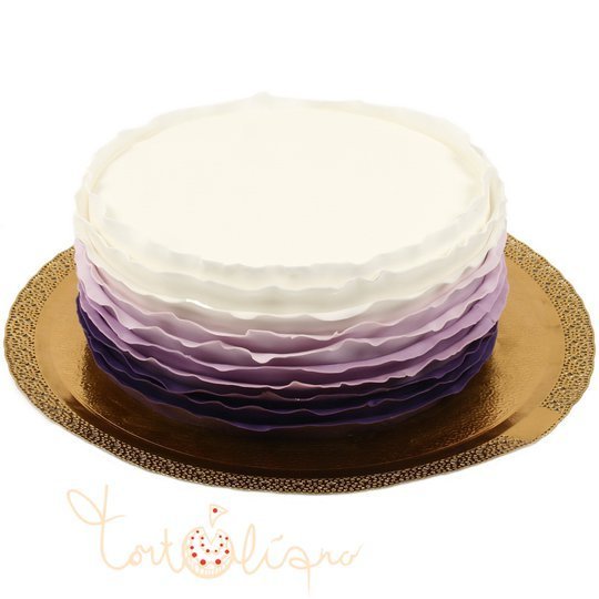 Свадебный торт фиолетовый омбре №599