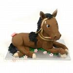 Праздничный торт в виде лошади №141