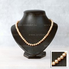 Бусы из розового жемчуга