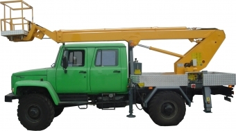 Автогидроподъемник КТР-142.20 (ПСС-131.14Э) на шасси ГАЗ-33081 (4х4) Егерь II