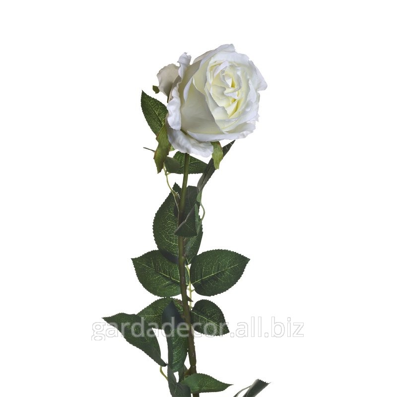 Роза искусственная белая 8J-1211S0018