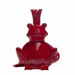 Статуэтка Лягушка-Король красная D2318