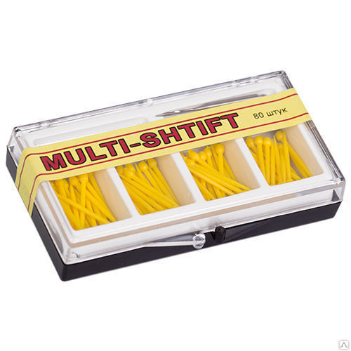 Штифты беззольные Multi Shtift   желтые 1,2мм 1 развертка 1,2мм Арт.11009