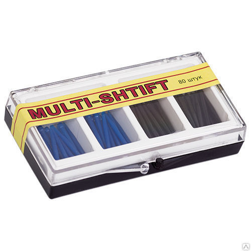 Штифты беззольные Multi Shtift  синие и черные Арт.11008