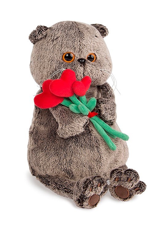 Игрушка Кот Басик с букетом Ks19-027 Игрушка Кот Басик с букетом Ks19-027