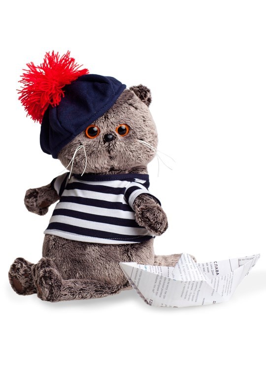 Игрушка Кот Басик в тельняшке и берете Ks19-010 Игрушка Кот Басик в тельняшке и берете Ks19-010