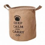 Корзина Jute Keep Calm