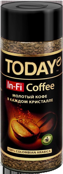 Кофе TODAY In-Fi молотый растворимый