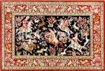 Иранский персидский шёлковый ковер Кум Шикарга