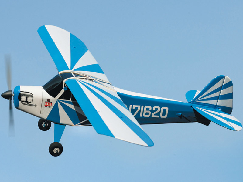 Модель самолета с радиоуправлением и электродвигателем EP CLIPPED WING CUB M24 RTF-40-2 BLUE