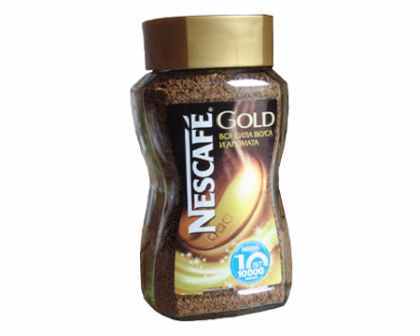 Кофе «Nescafe gold», растворимый, кристаллы 190 гр. (стекло)