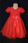Платье детское красное с блестками