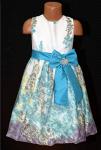 Платье детское с голубым бантом