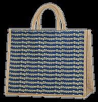 Сумка из натурального джута Shopper bag синяя
