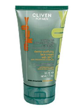 Крем мужской для лица Cliven For Men Yong Crema viso dermopurificante con SPC очищающий