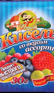 Кисель со вкусом ассорти 30г