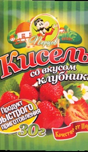 Кисель со вкусом клубники 30г