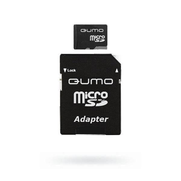 Флеш карта MicroSDHC 8GB QUMO Class 10 adapter